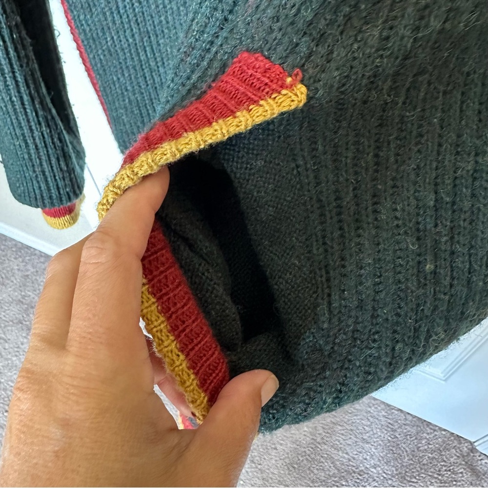 Vintage New Fast Retro Athletic Varsity Knit Bomber Jacket Lined XL Gryffindoor - Picture 5 of 11